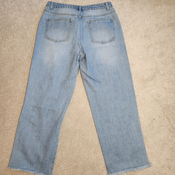 Women's Light Blue Straight Leg Jeans, Size 8 Future Collective For Target - Picture 5 of 7